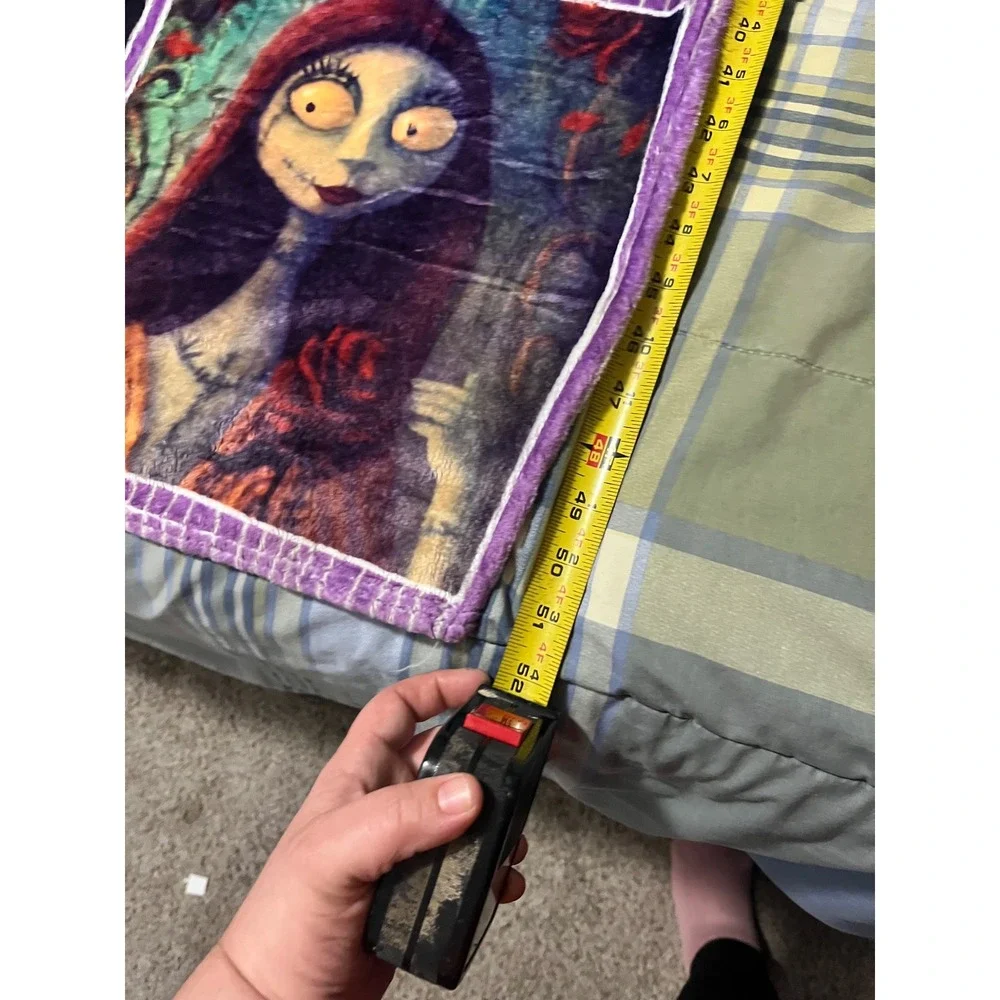 Disney Nightmare‎ Before Christmas Jack & Sally Fleece Throw Blanket Purple Gift